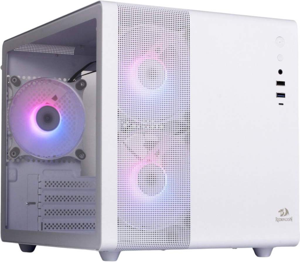 REDRAGON GC-570W WHITE CPU CASE WITH 3ARGB FANS