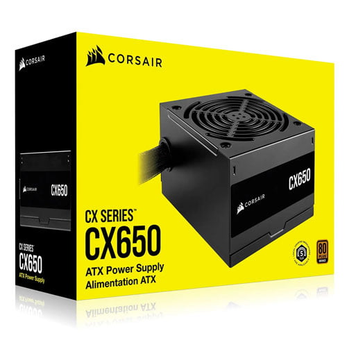 CORSAIR CX650 80 PLUS BRONZE POWER SUPPLY 3-YEARS WARRANTY