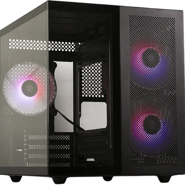 REDRAGON GC580 BLACK CPU CASE 3ARGB FANS
