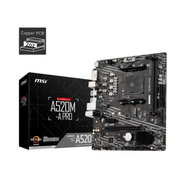 MSI A520M A PRO MOTHERBOARD