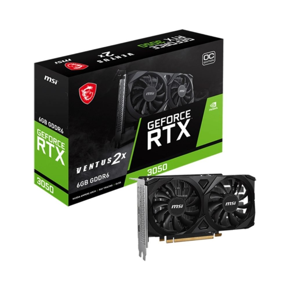 MSI RTX 3050 VENTUS 2X 6G OC GRAPHICS CARD MSI RTX 3050 VENTUS 2X 6G OC GRAPHICS CARD | Technodora Sri Lanka