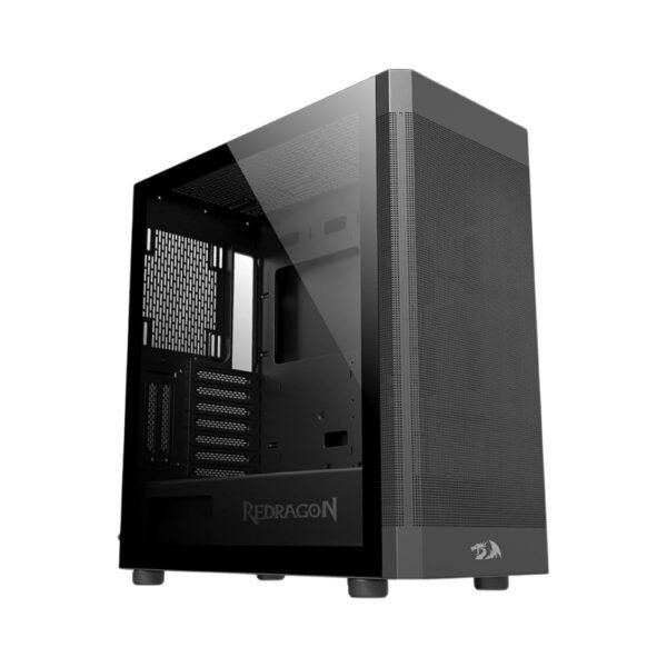 REDRAGON CA 602B AEROGLASS BLACK CPU CASE | Technodora Sri Lanka