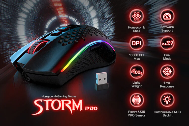 Redragon M808 Storm Pro Gaming Mouse | Technodora Sri Lanka