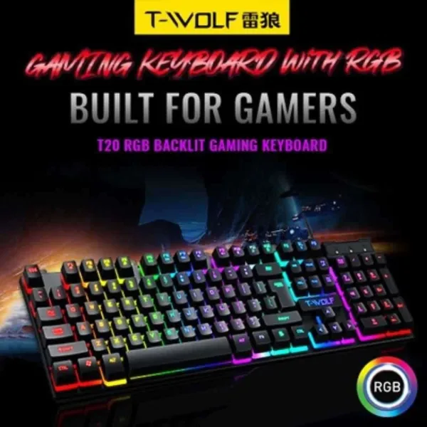 T20 T Wolf Rgb Gaming Keyboard Gadget Asia Lk Best Price Sri Lanka.Webp | Technodora Sri Lanka
