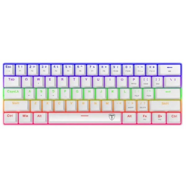 T DAGGER TDK321W-BL ARENA WHITE WIRED MECHANICAL KEYBOARD