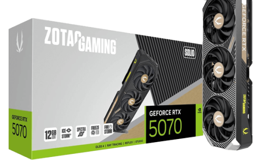 ZOTAC GAMING RTX 5070 SOLID 12GB GDDR7